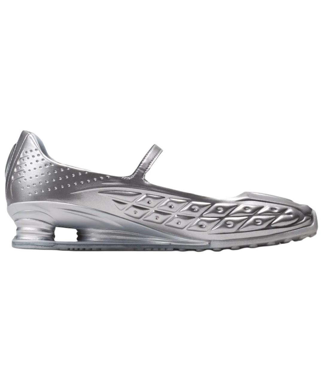 NIKE Серебряные кожаные туфли, фото 2