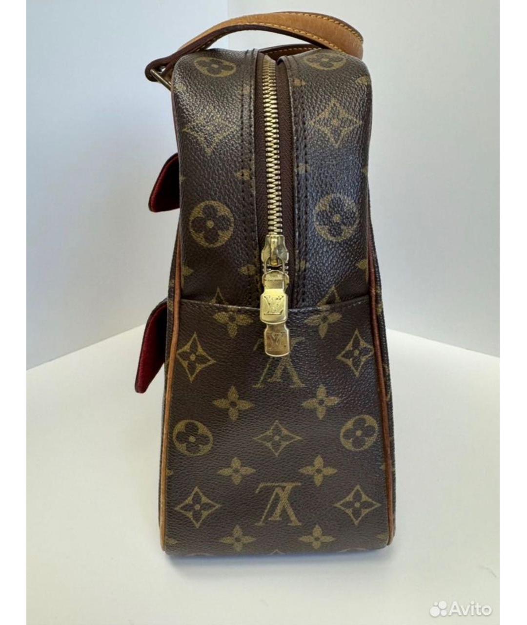 LOUIS VUITTON Коричневая сумка с короткими ручками, фото 4