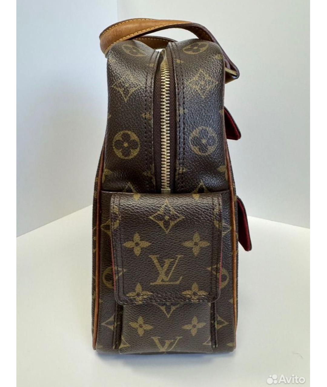 LOUIS VUITTON Коричневая сумка с короткими ручками, фото 2