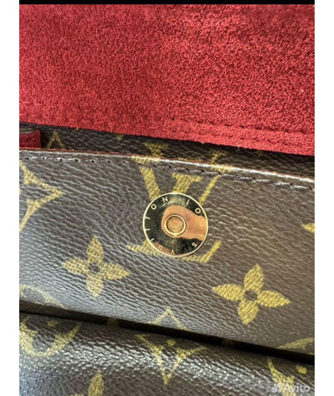 LOUIS VUITTON Коричневая сумка с короткими ручками, фото 5