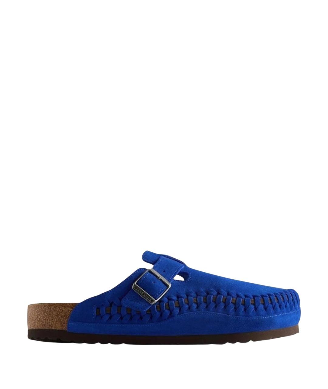 BIRKENSTOCK Синие замшевые сандалии, фото 1
