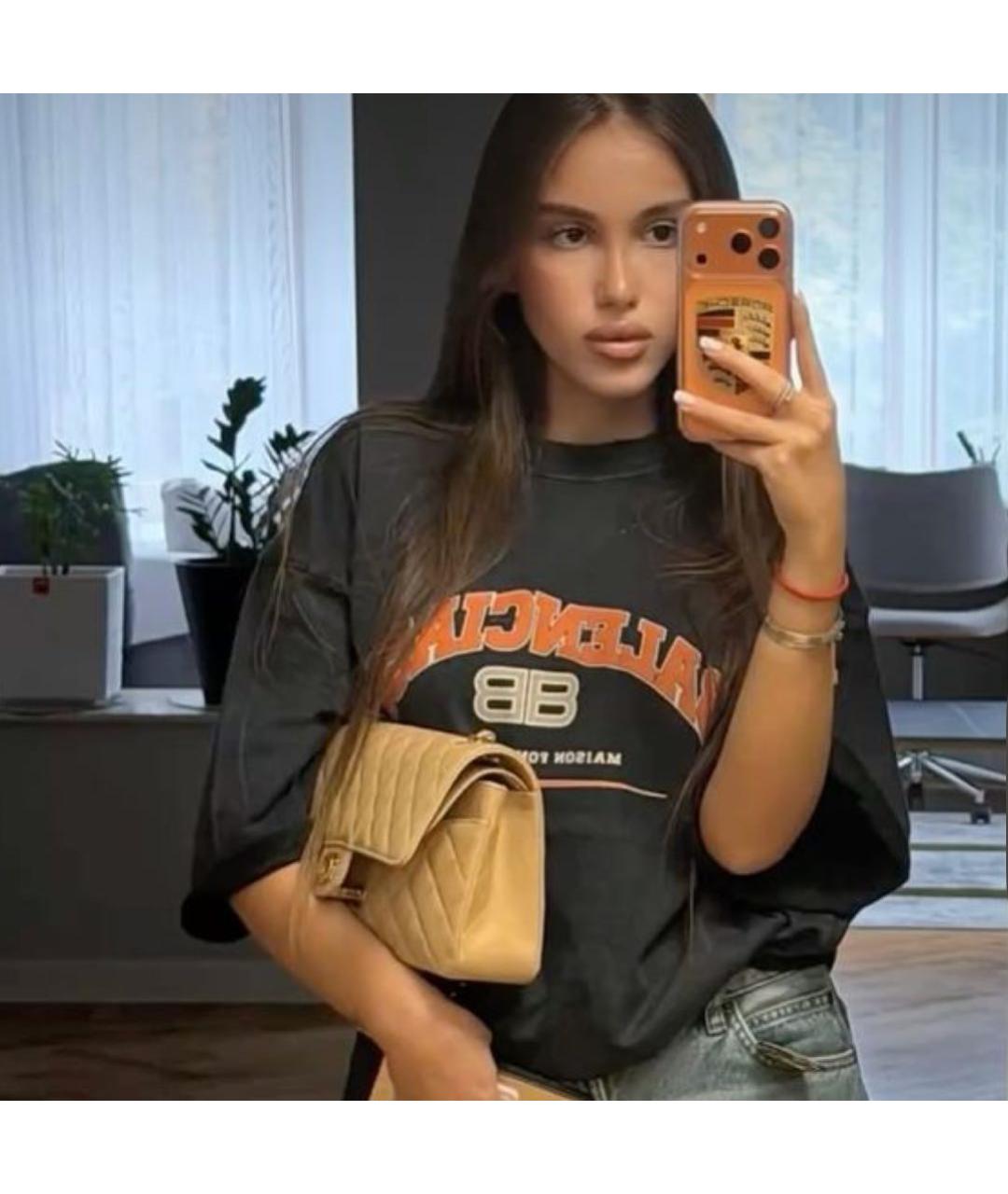 BALENCIAGA Черная футболка, фото 7