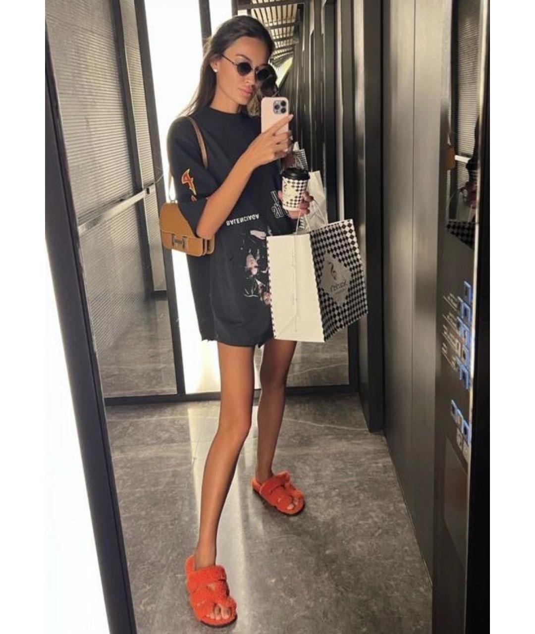 BALENCIAGA Черная футболка, фото 3