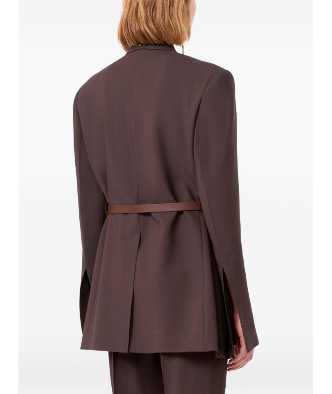 SPORTMAX Коричневый вискозный жакет/пиджак, фото 6