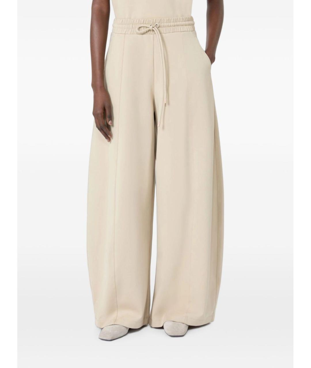 MAX MARA Серые хлопковые прямые джинсы, фото 5