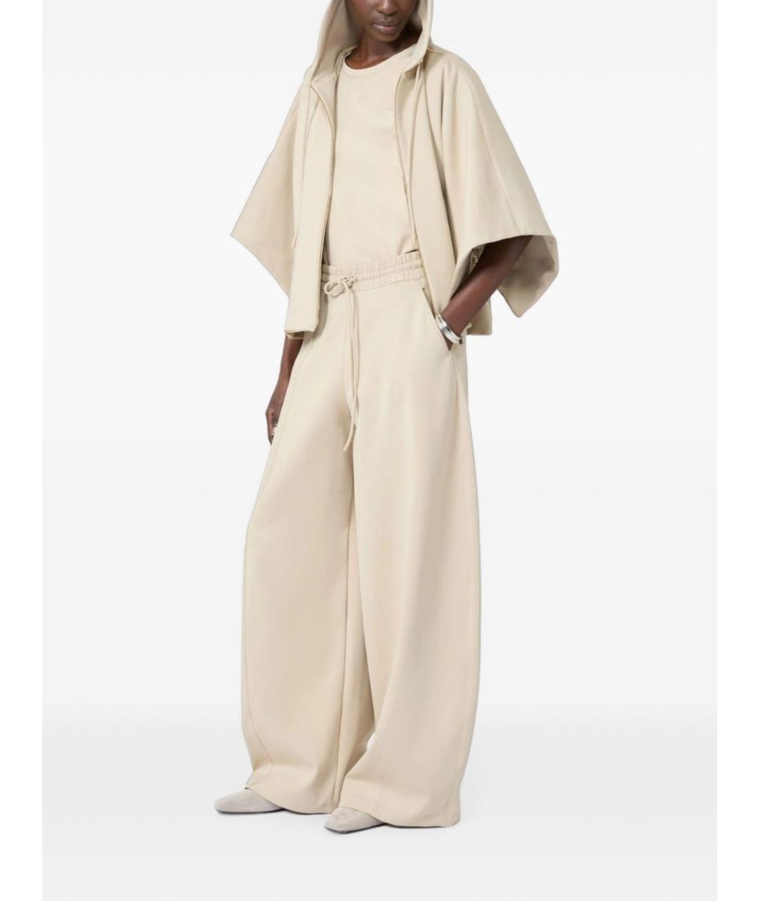 MAX MARA Серые хлопковые прямые джинсы, фото 4