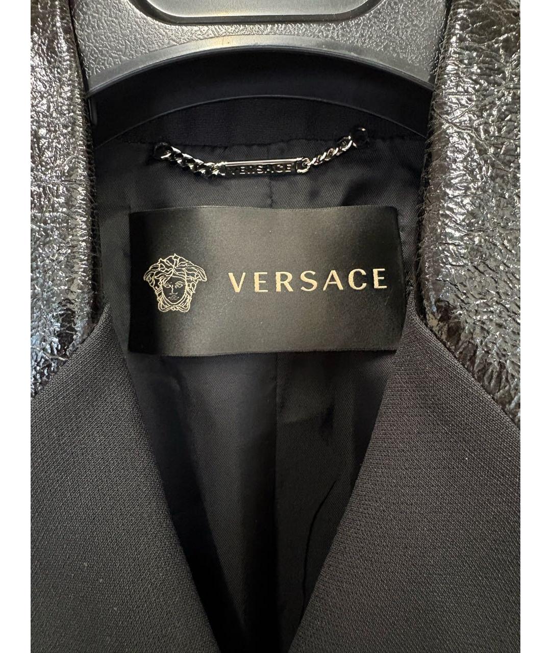 VERSACE Черный жакет/пиджак, фото 4