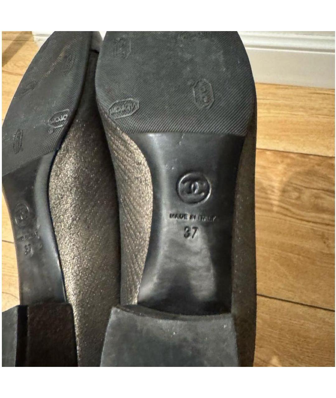 CHANEL Хаки туфли, фото 5