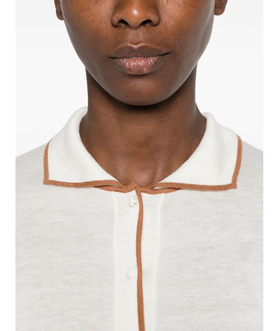 MAX MARA STUDIO Белый шерстяной кардиган, фото 2