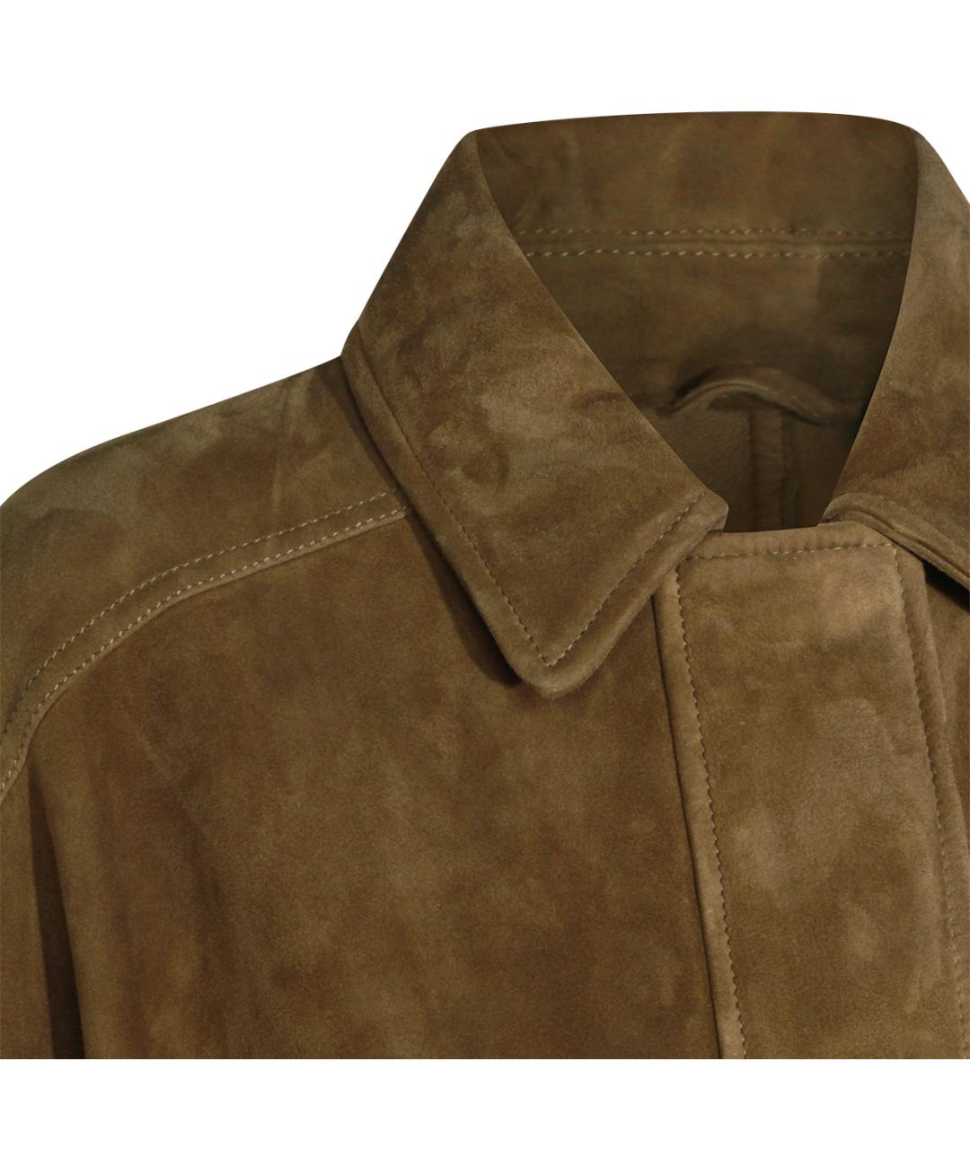 BRUNELLO CUCINELLI Коричневая замшевая куртка, фото 4