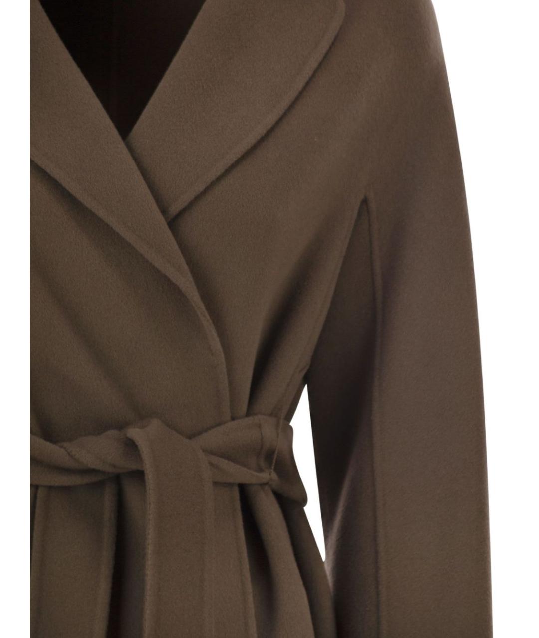 'S MAX MARA Коричневое шерстяное пальто, фото 2