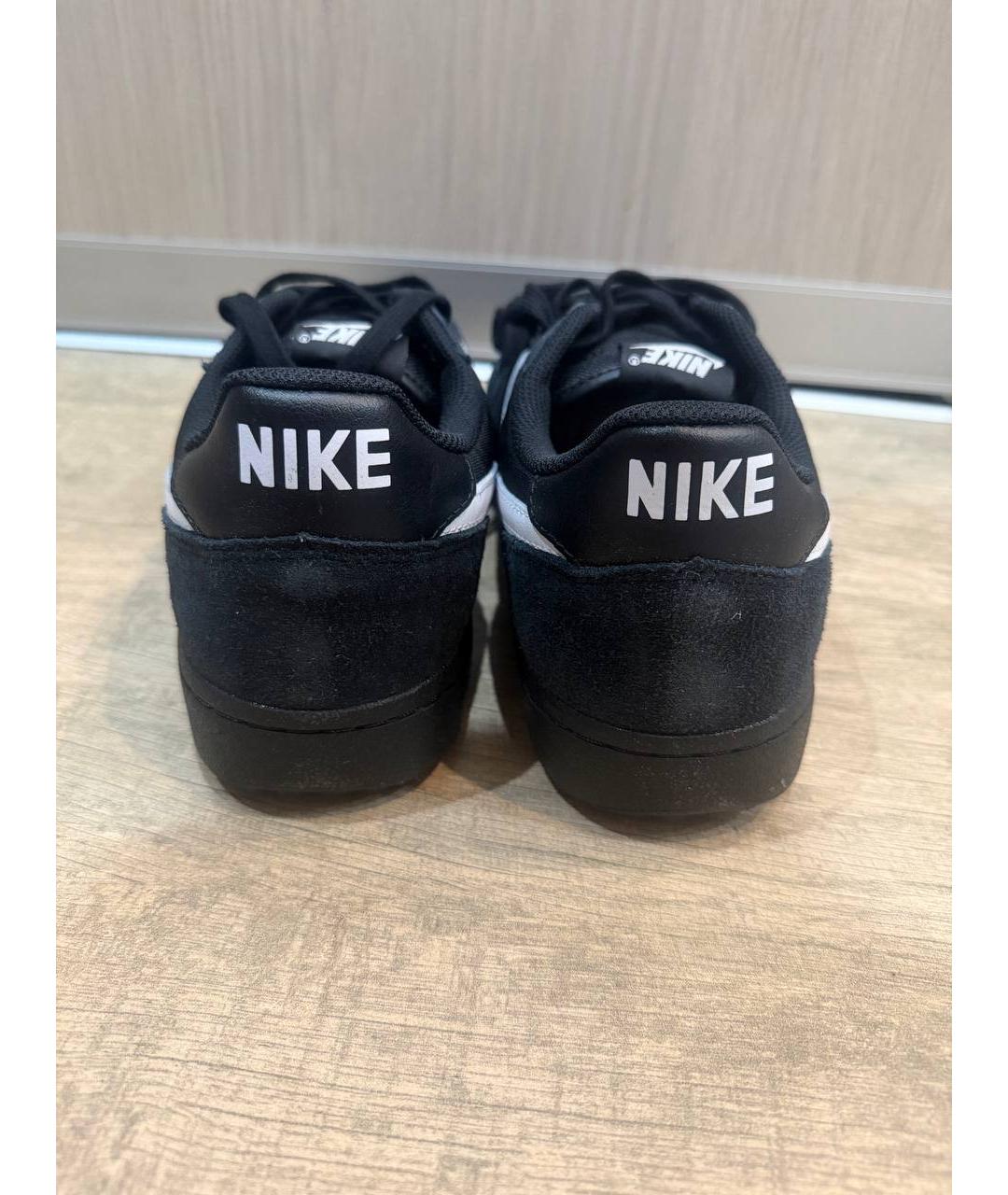 NIKE Черные замшевые низкие кроссовки / кеды, фото 4