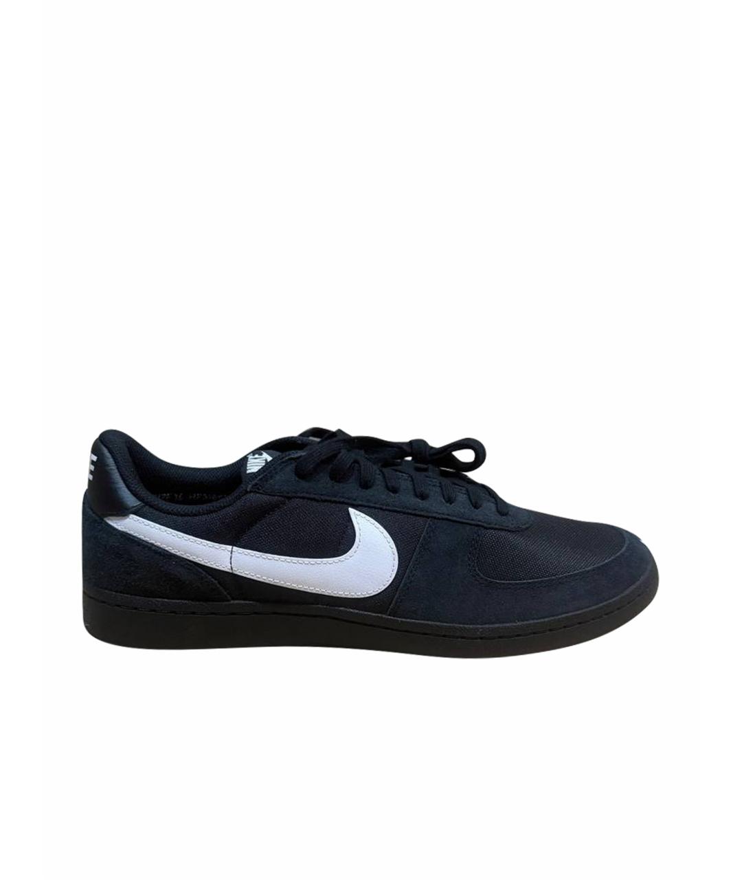 NIKE Черные замшевые низкие кроссовки / кеды, фото 1
