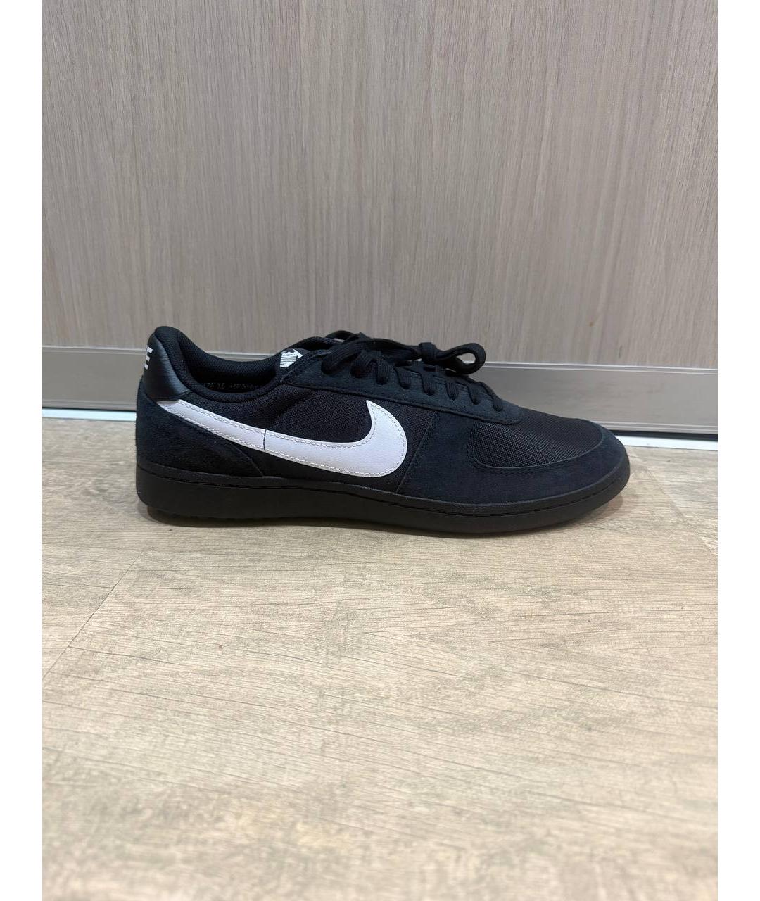 NIKE Черные замшевые низкие кроссовки / кеды, фото 7