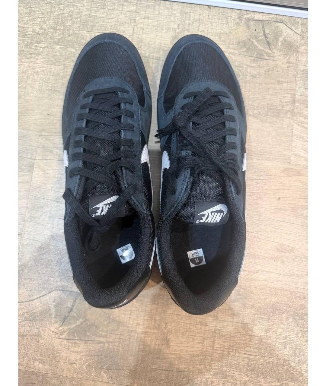 NIKE Черные замшевые низкие кроссовки / кеды, фото 3