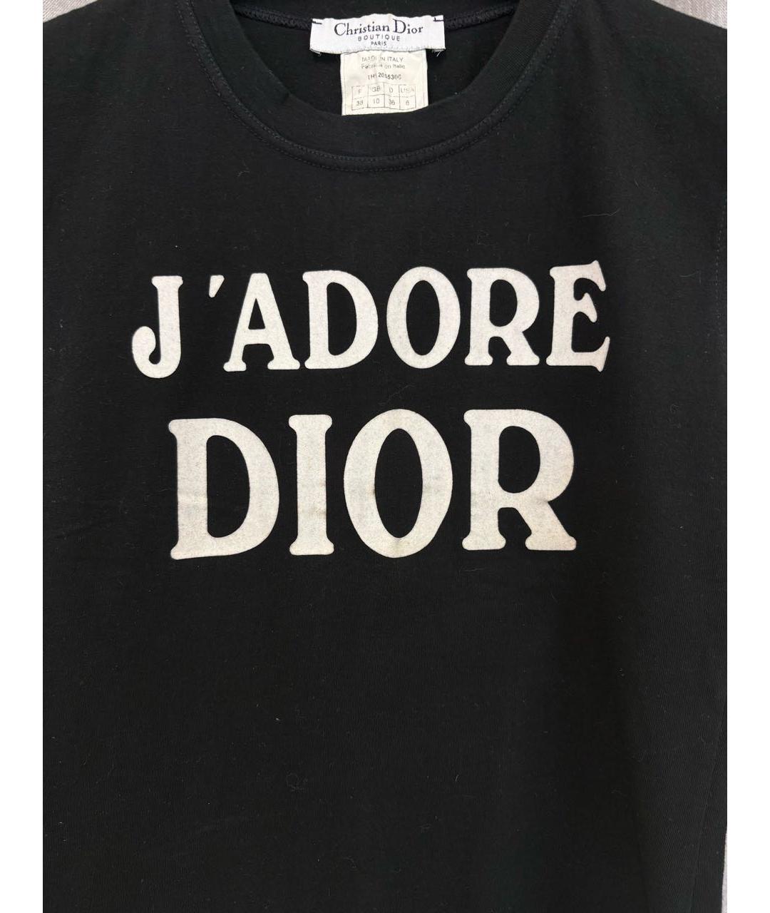 CHRISTIAN DIOR Черная майка, фото 4