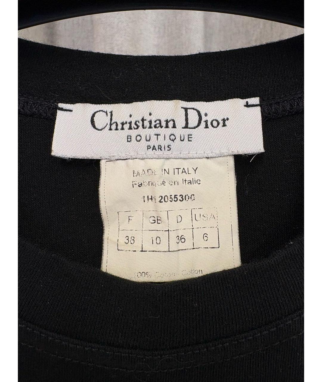 CHRISTIAN DIOR Черная майка, фото 3