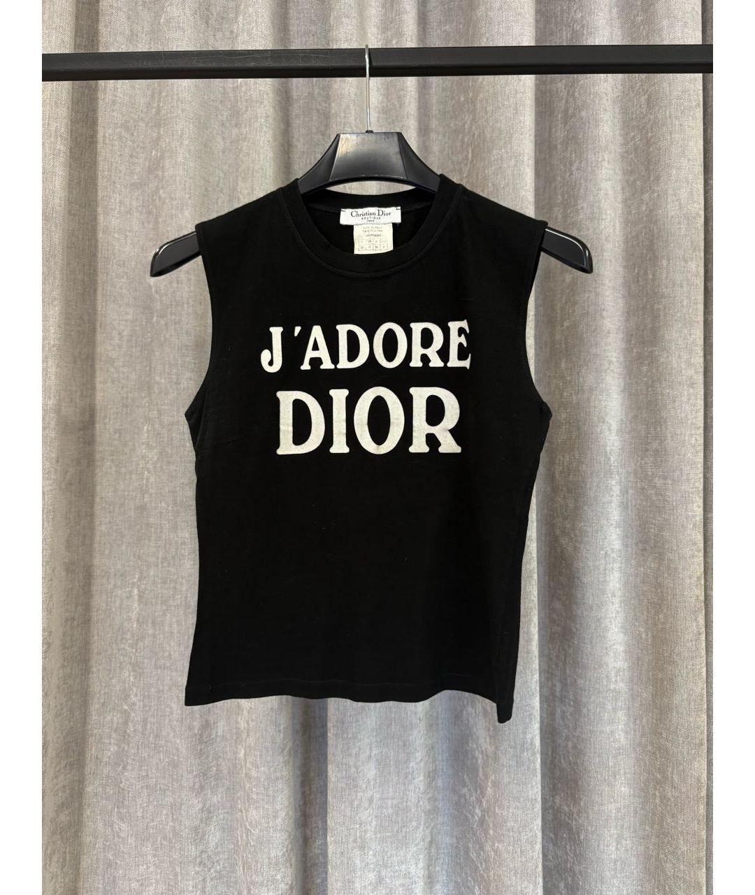 CHRISTIAN DIOR Черная майка, фото 6