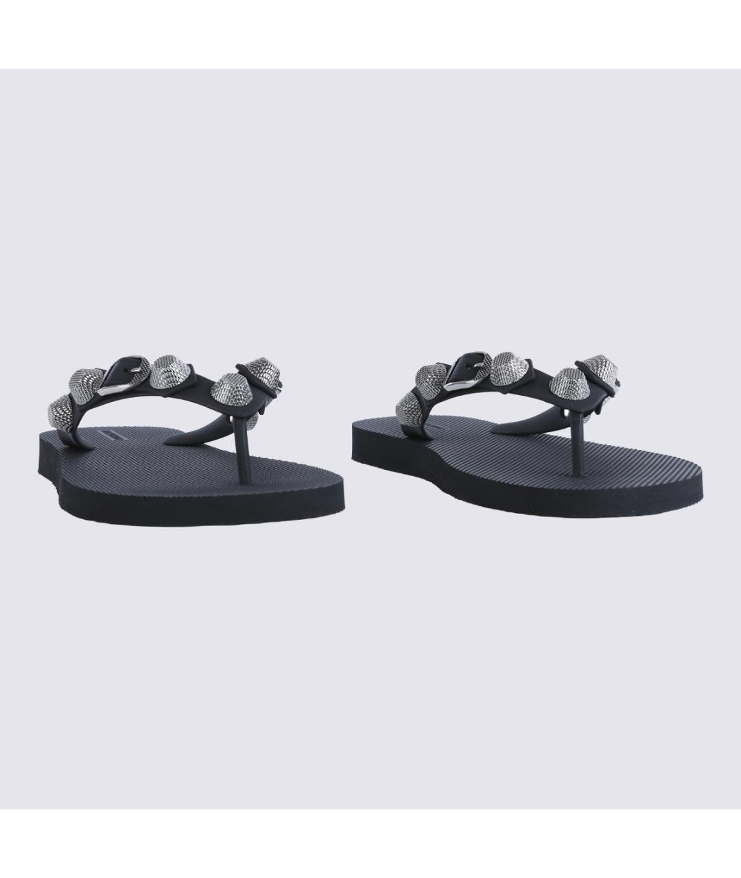 BALENCIAGA Черные шлепанцы, фото 3