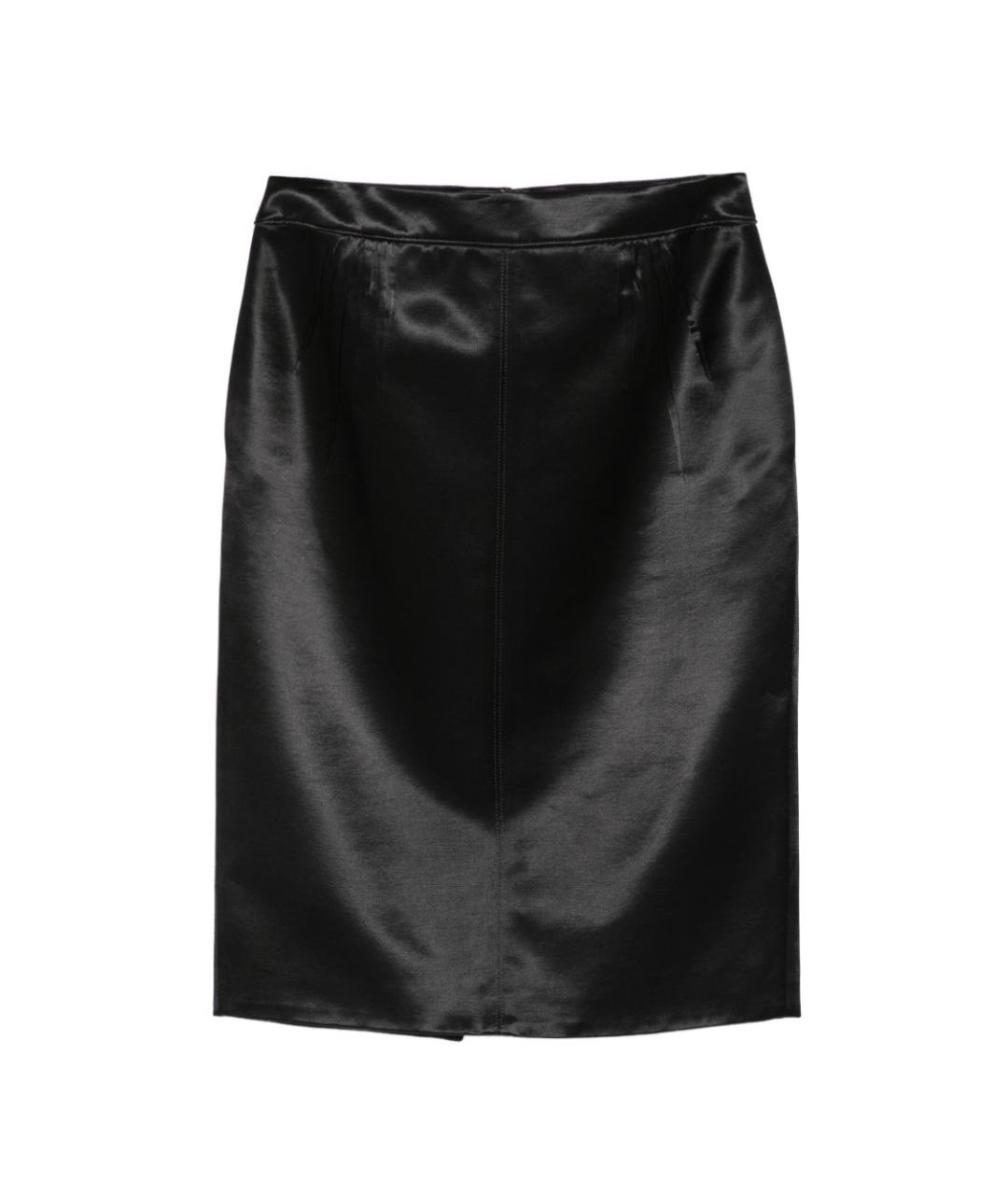 SAINT LAURENT Черная юбка миди, фото 1
