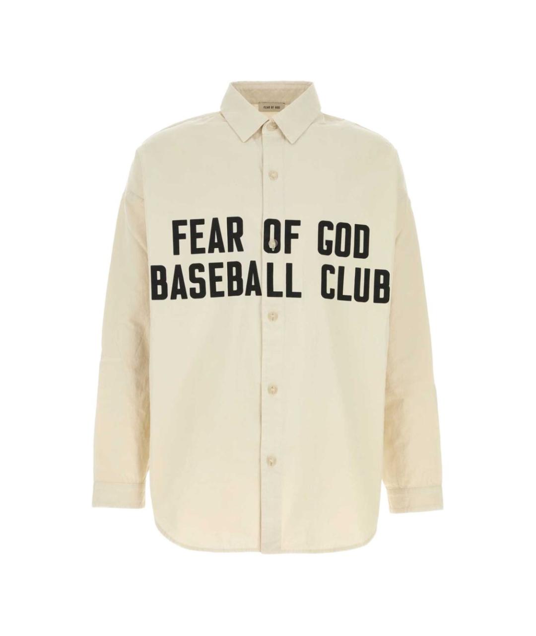 FEAR OF GOD Бежевая хлопковая кэжуал рубашка, фото 1