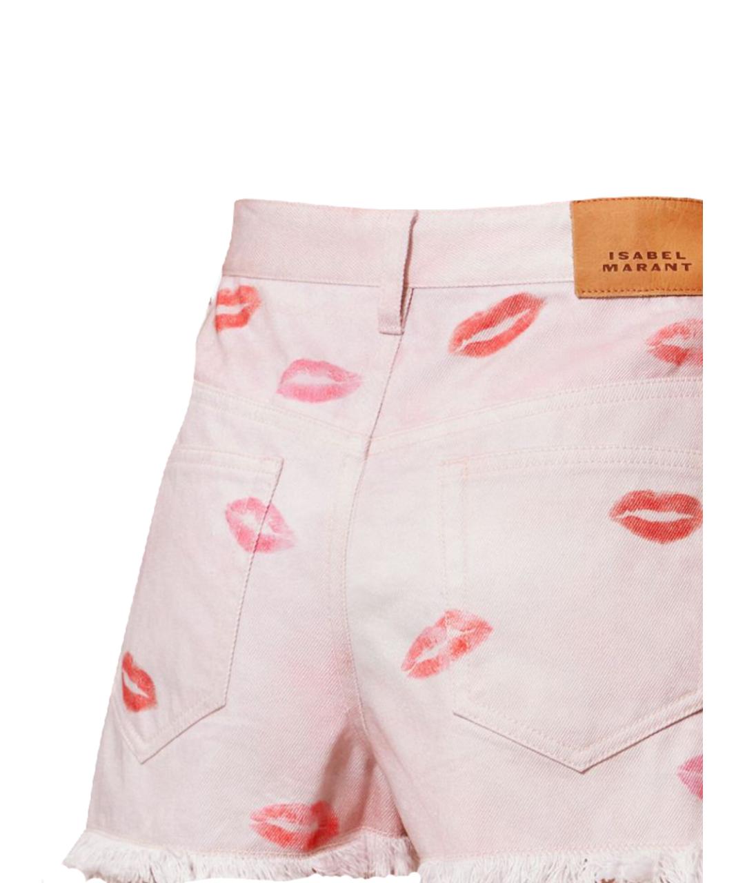 ISABEL MARANT ETOILE Розовые хлопковые шорты, фото 3