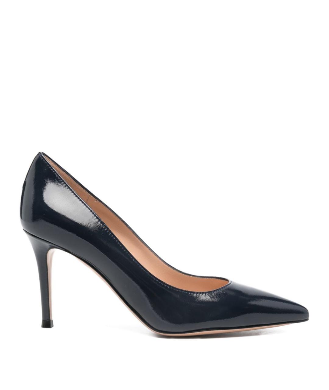 GIANVITO ROSSI Синие кожаные туфли, фото 1