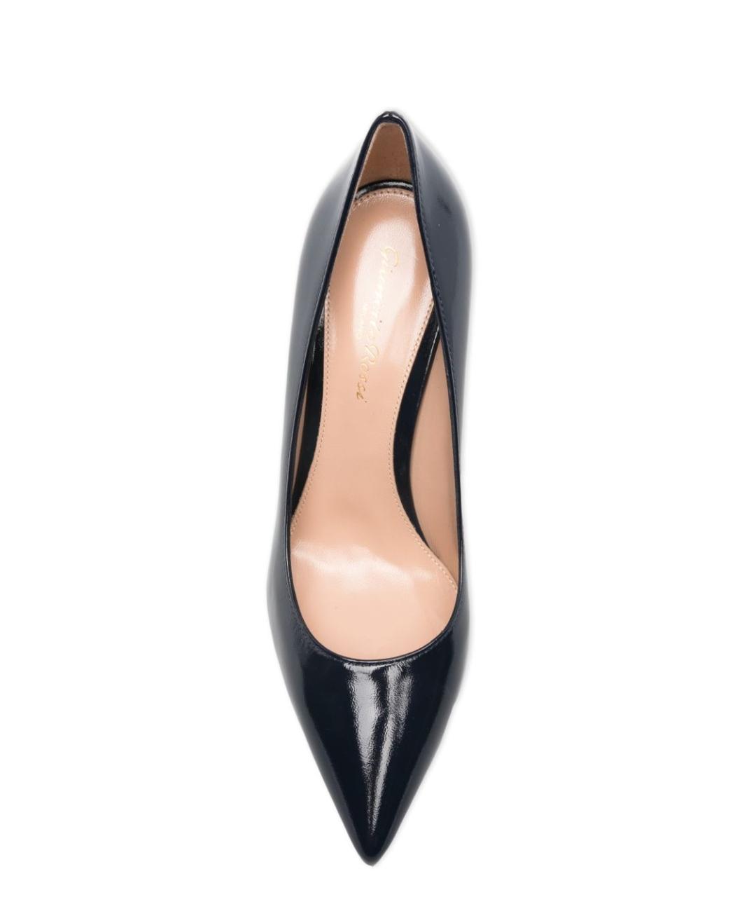 GIANVITO ROSSI Синие кожаные туфли, фото 4