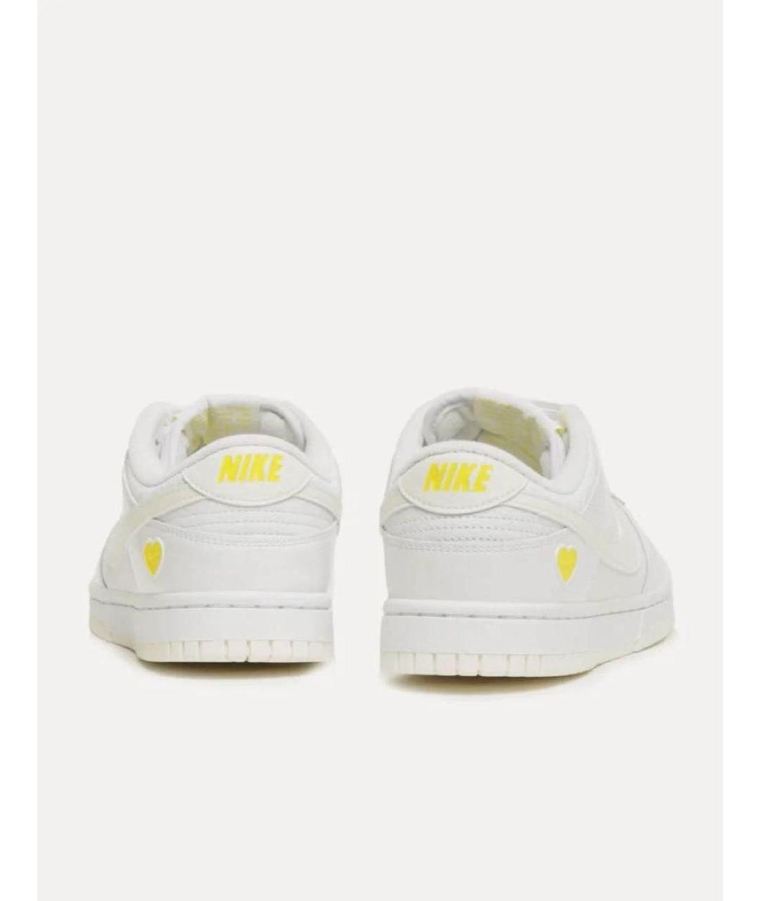 NIKE Белые кожаные кроссовки, фото 4