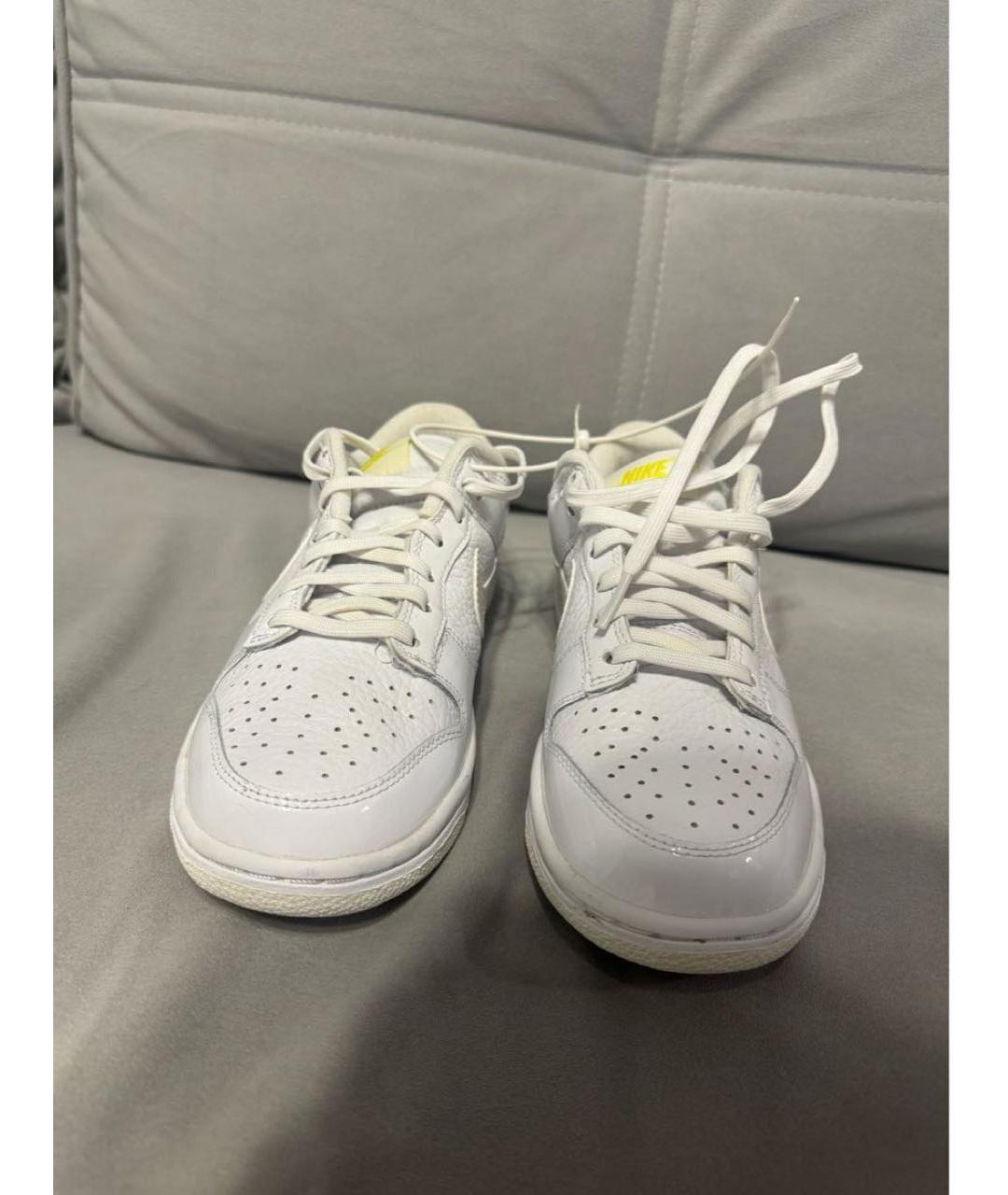 NIKE Белые кожаные кроссовки, фото 2