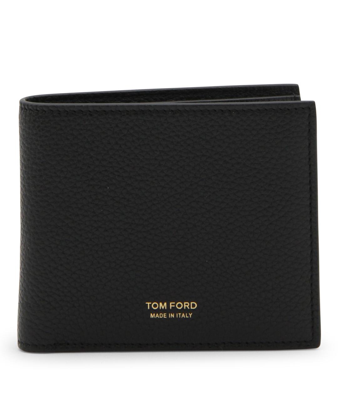 TOM FORD Черный кожаный кошелек, фото 1