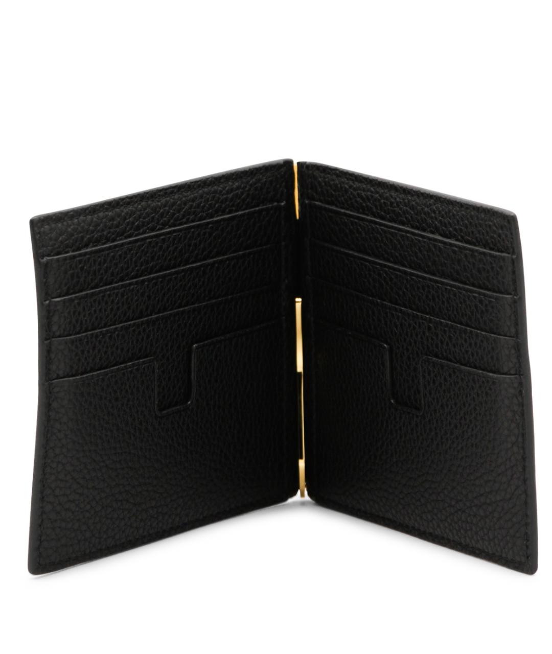 TOM FORD Черный кожаный кошелек, фото 2
