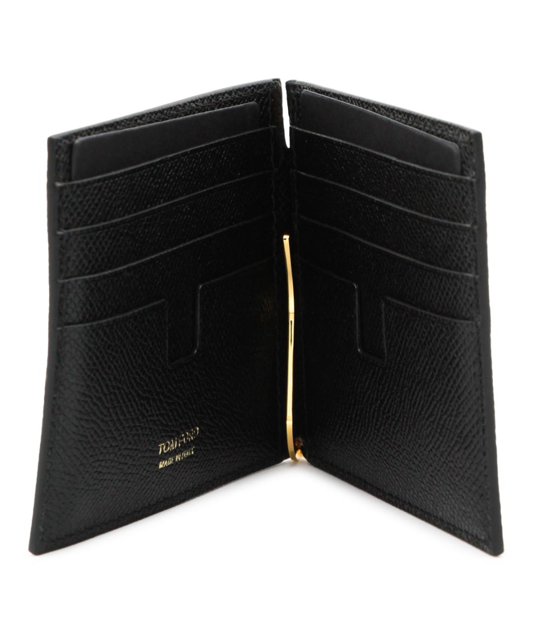 TOM FORD Черный кожаный кошелек, фото 2