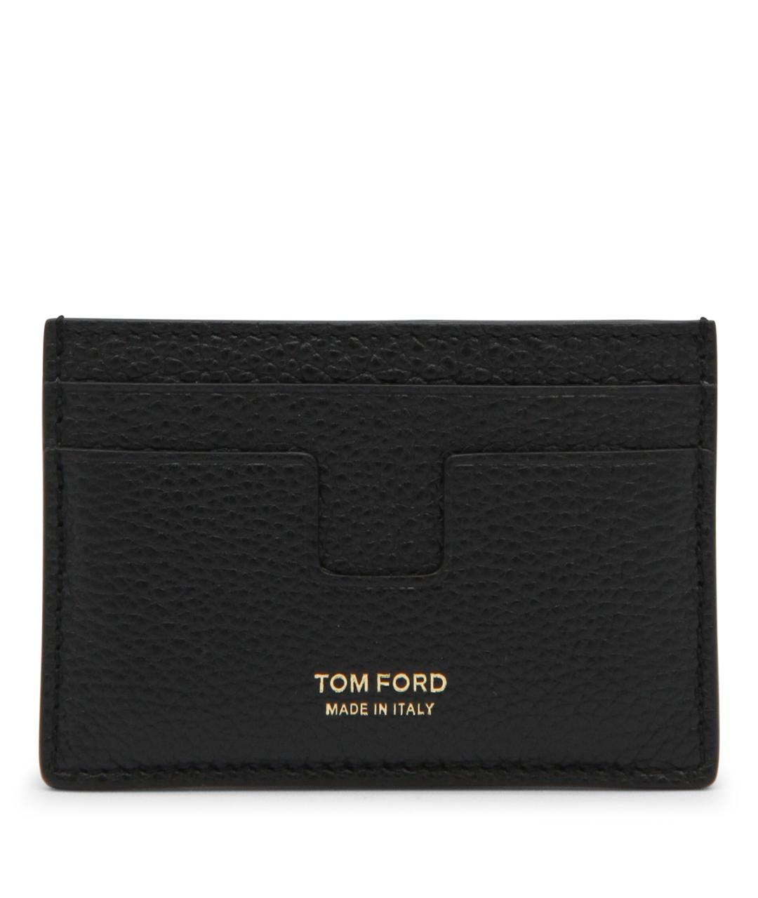 TOM FORD Черный кожаный кардхолдер, фото 1