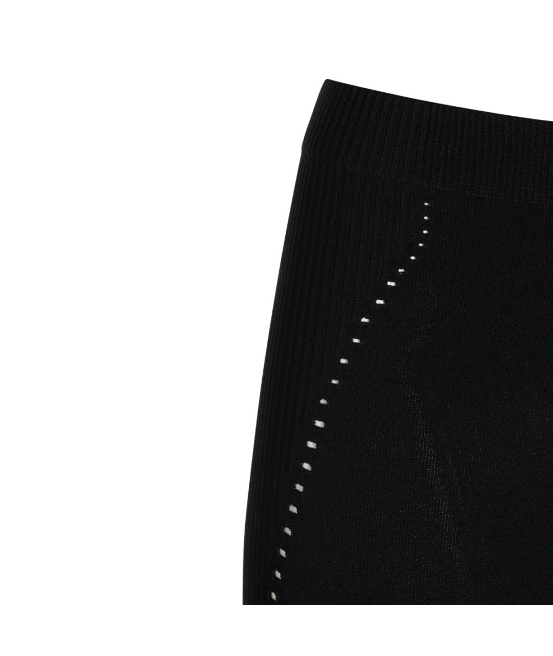 BALENCIAGA Черные вискозные леггинсы и велосипедки, фото 5