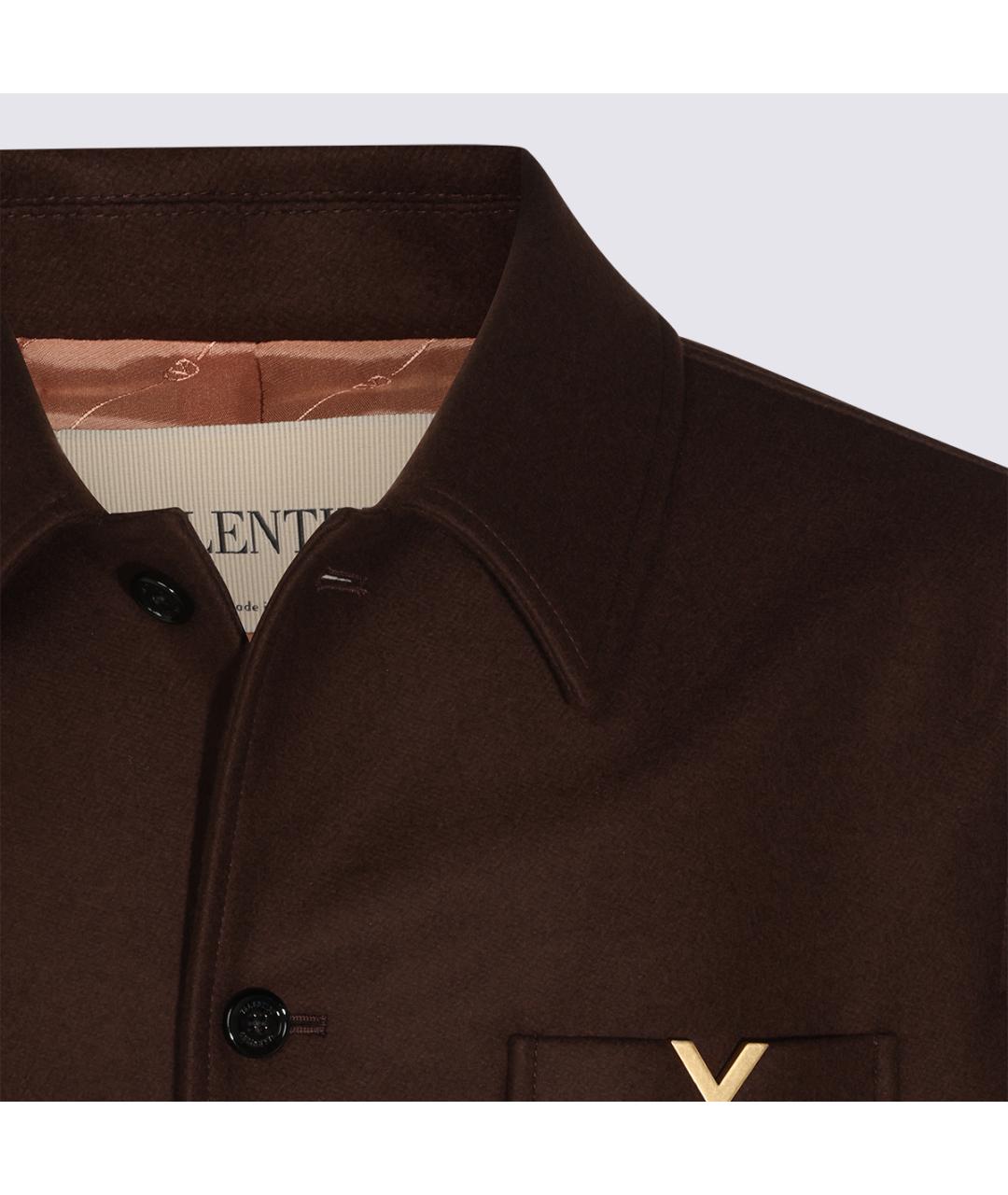 VALENTINO Коричневая шерстяная куртка, фото 6