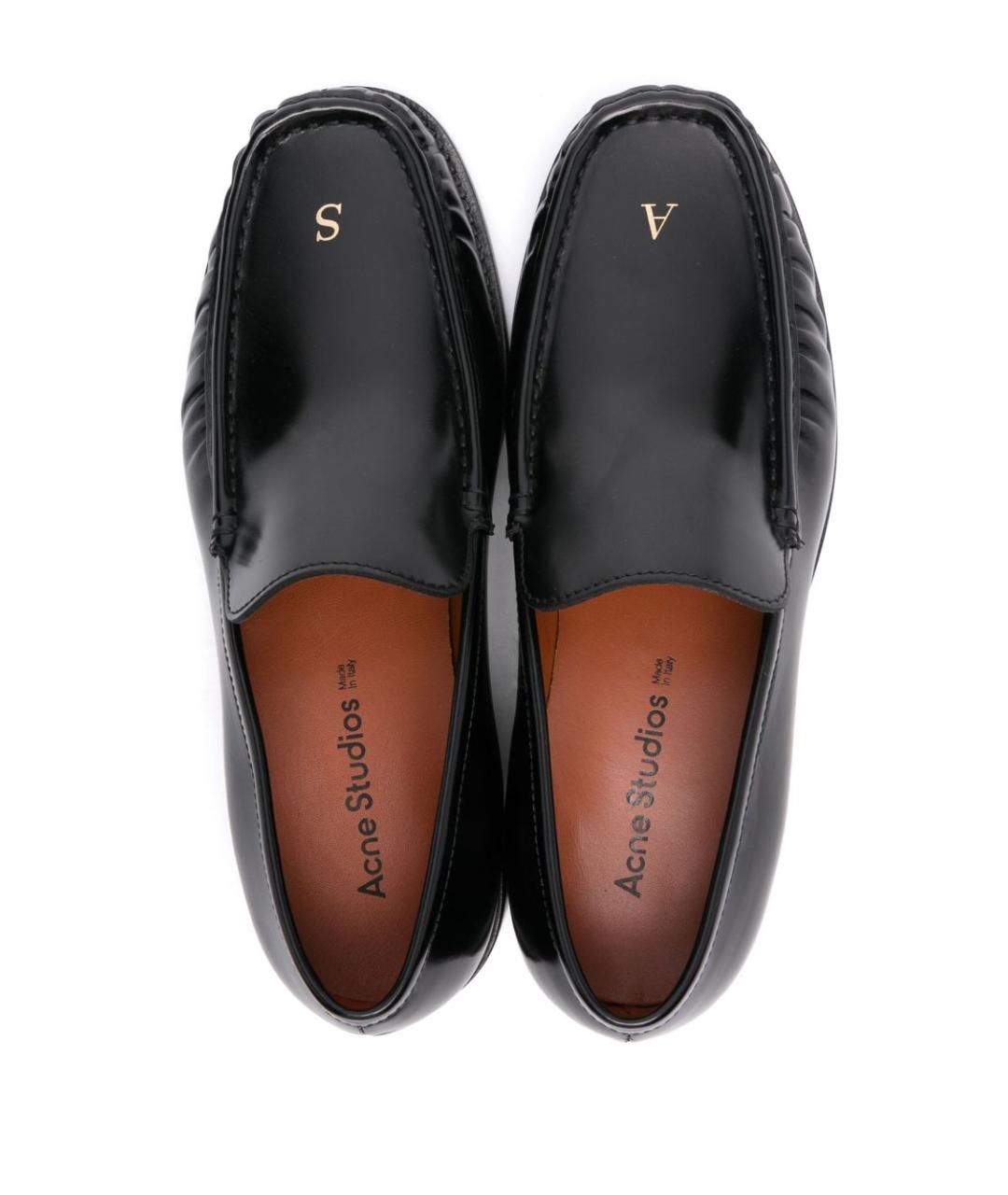 ACNE STUDIOS Черные кожаные лоферы, фото 4