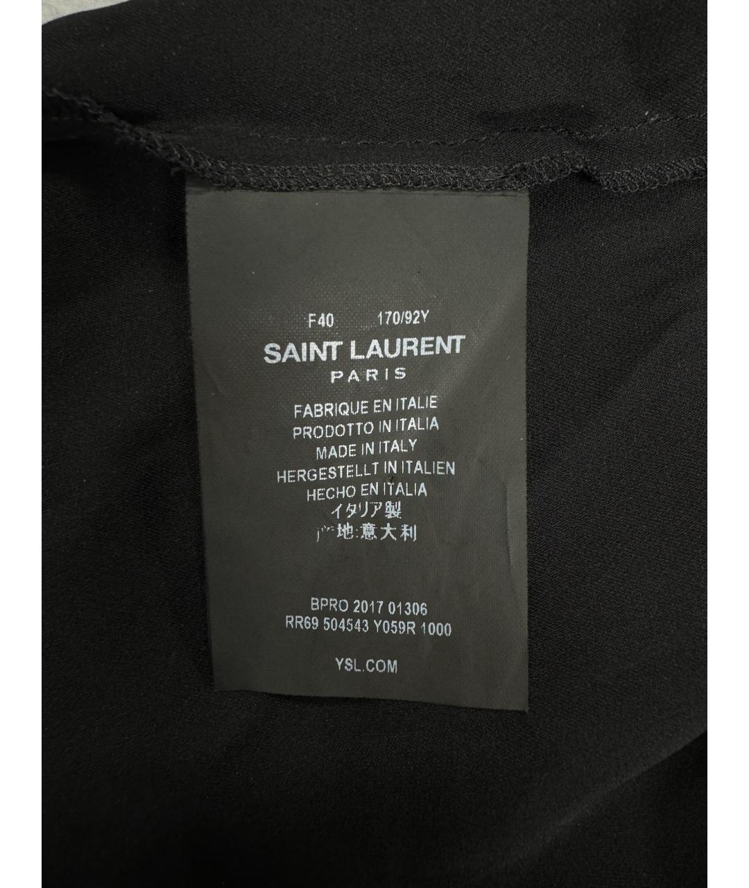 SAINT LAURENT Черное вечернее платье, фото 3