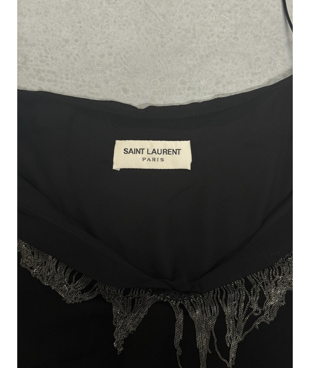 SAINT LAURENT Черное вечернее платье, фото 2