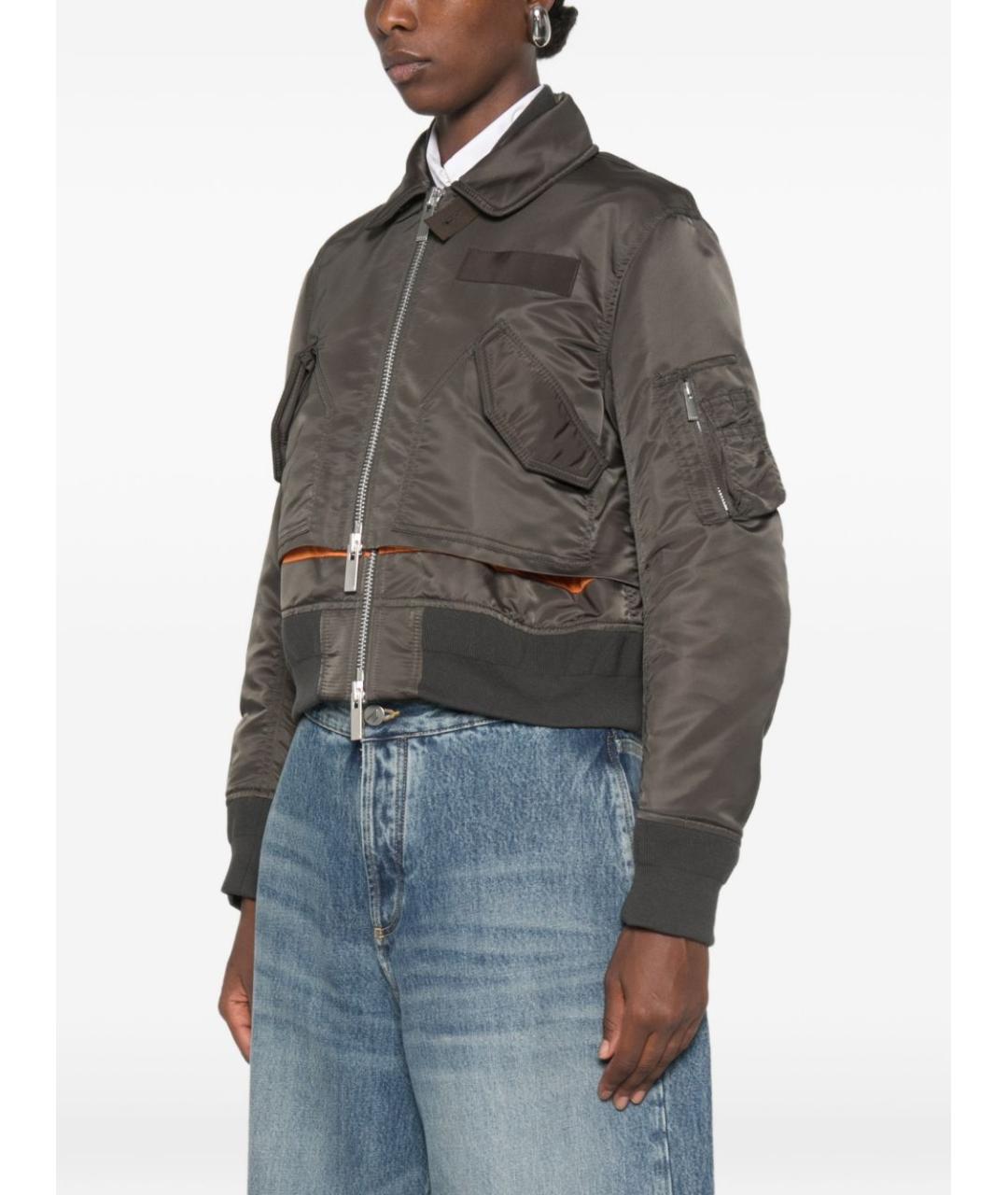 SACAI Хаки куртка, фото 4