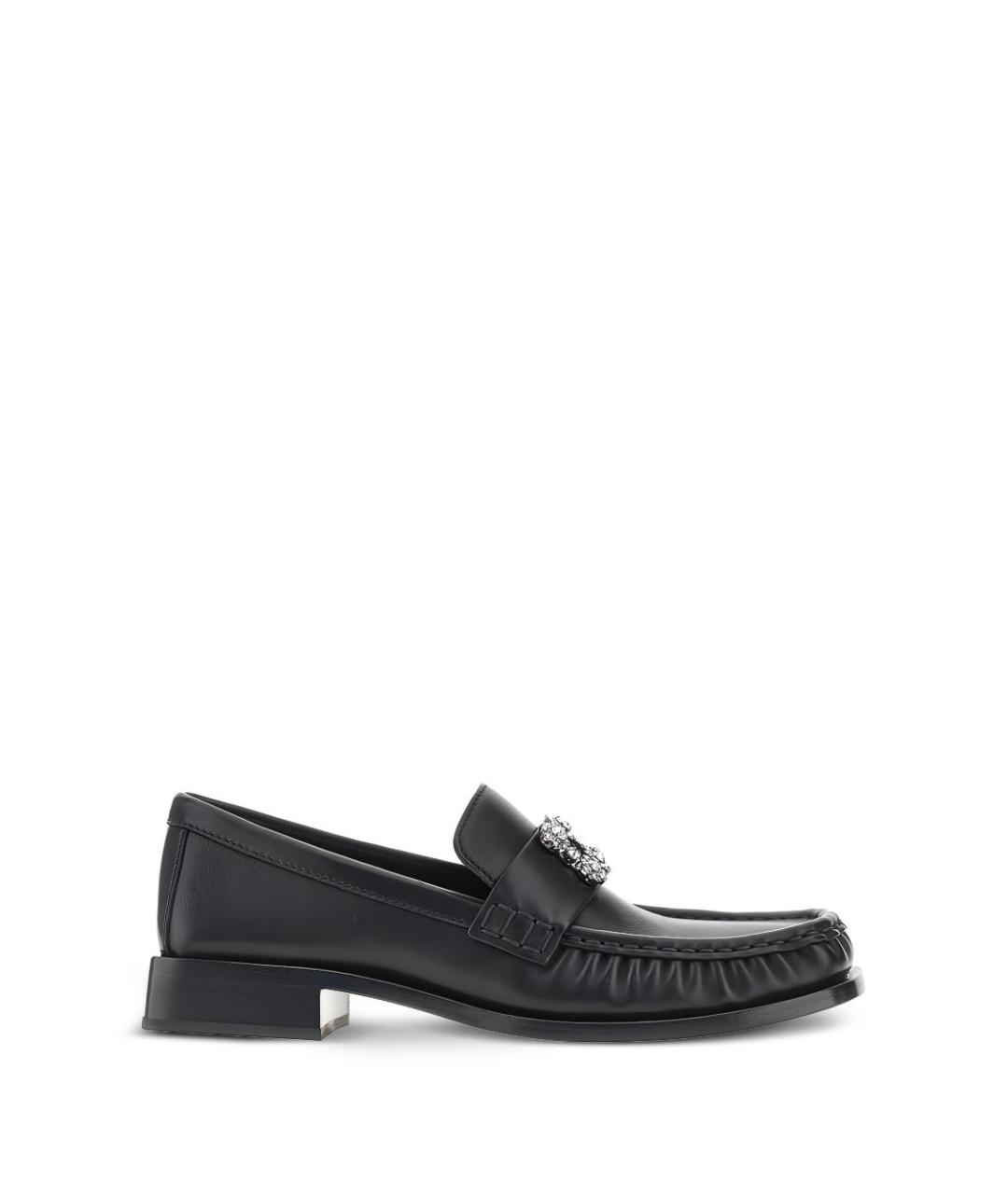 ROGER VIVIER Черные кожаные лоферы, фото 3