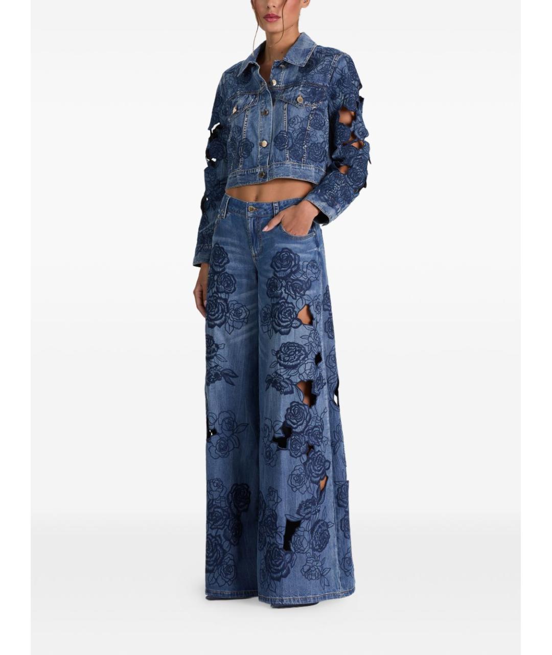 ALICE+OLIVIA Синие прямые джинсы, фото 2