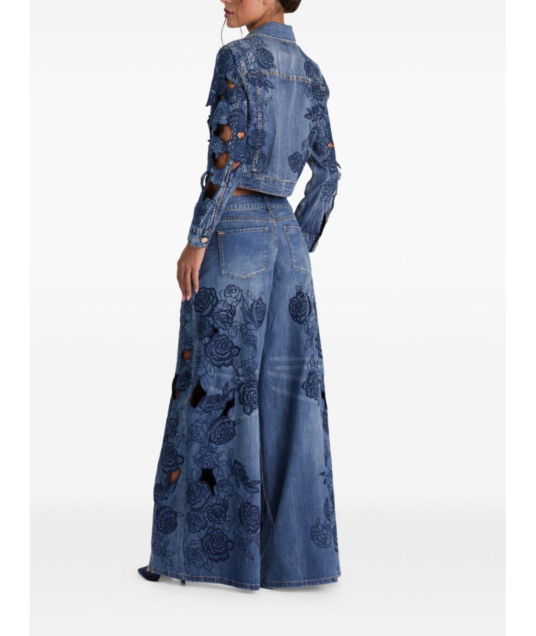 ALICE+OLIVIA Синие прямые джинсы, фото 3