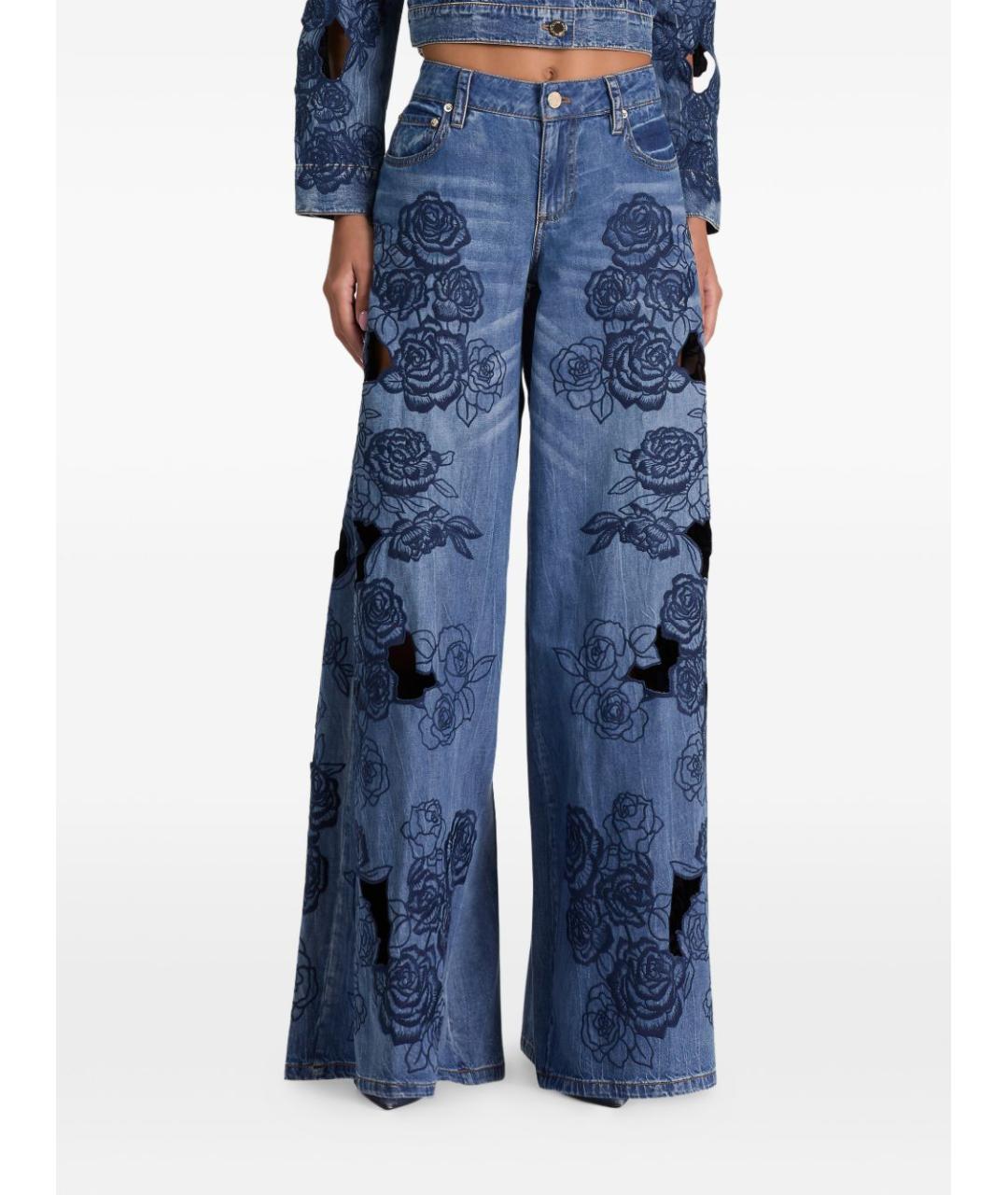 ALICE+OLIVIA Синие прямые джинсы, фото 5