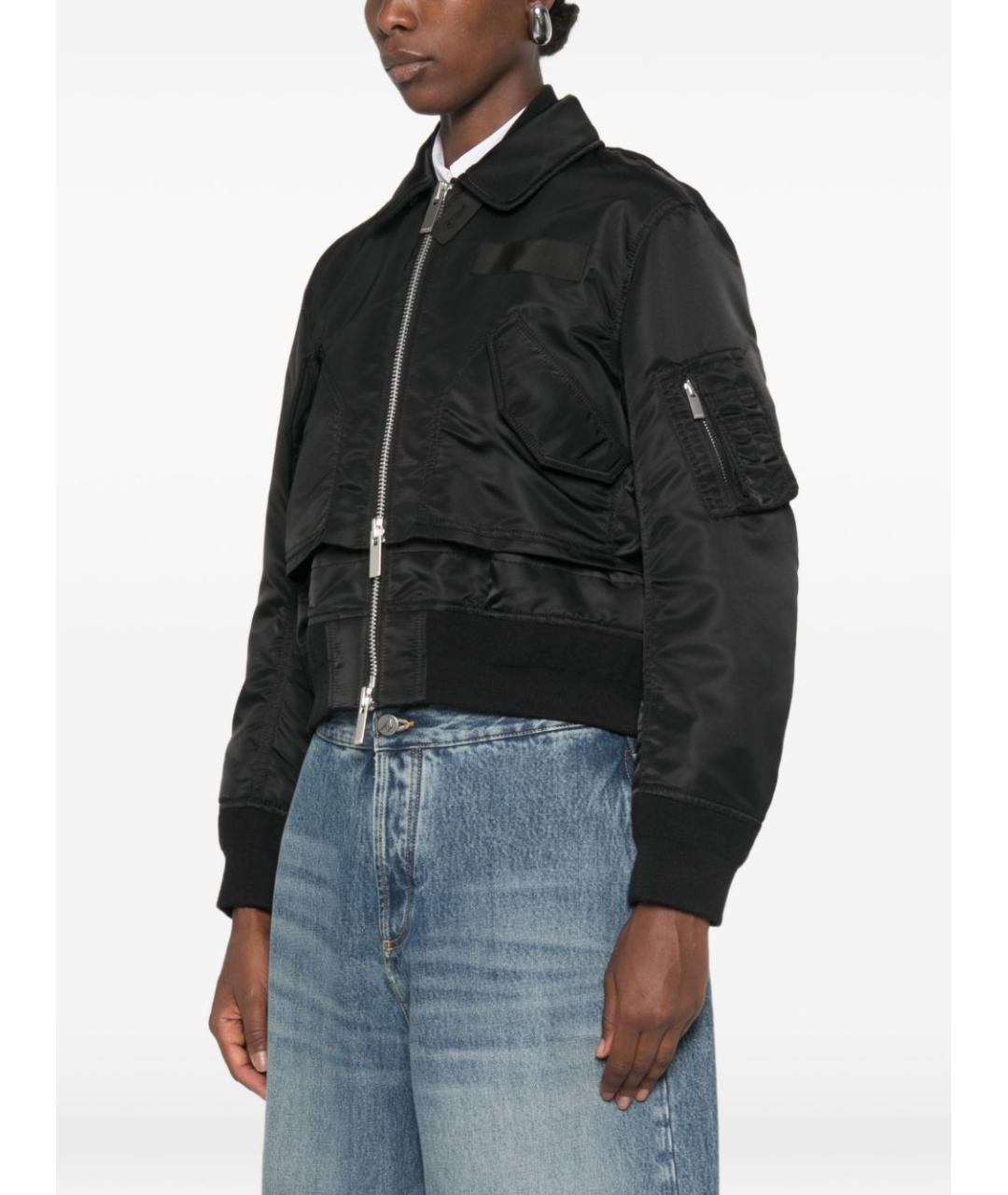 SACAI Черная куртка, фото 4