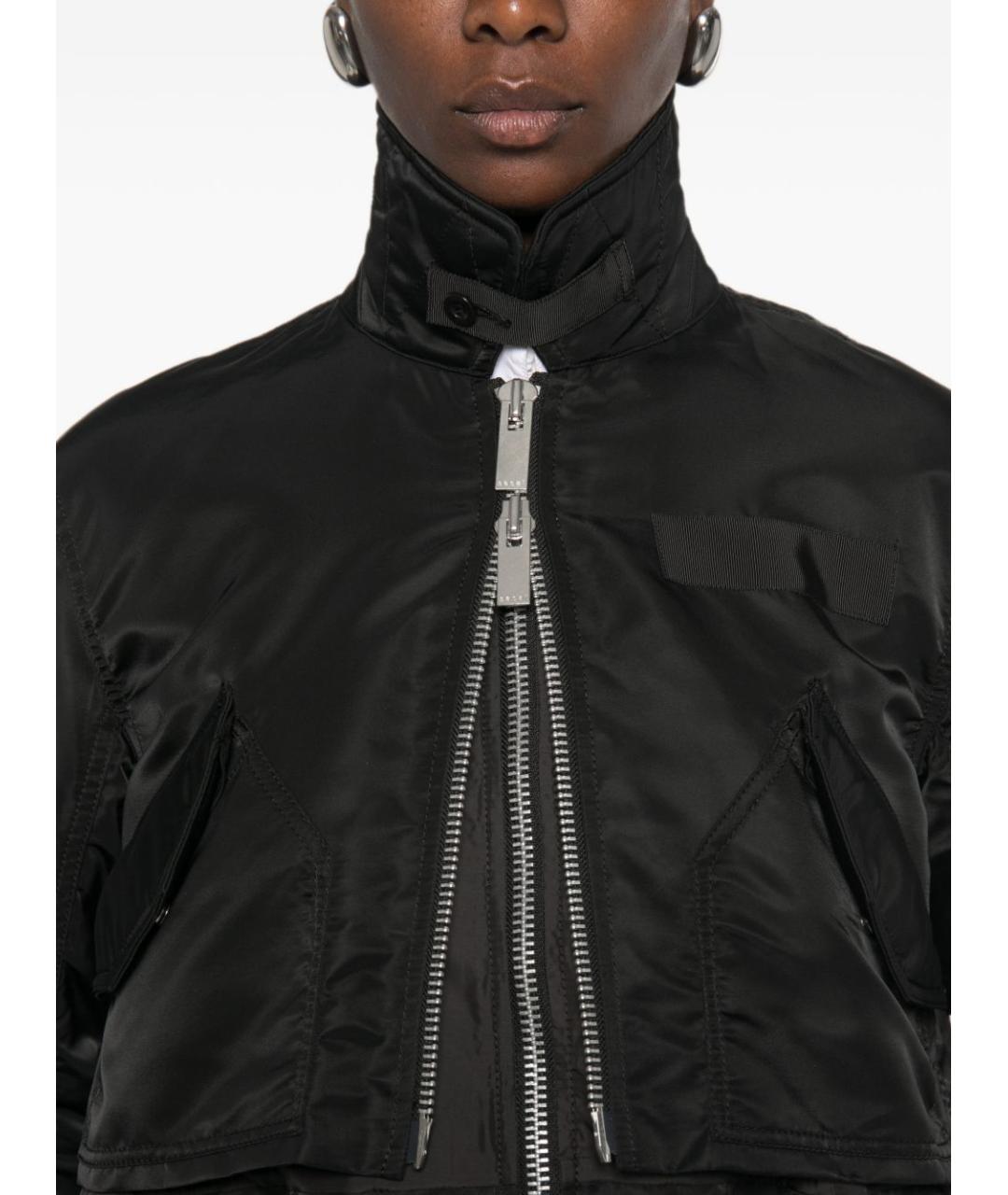 SACAI Черная куртка, фото 2