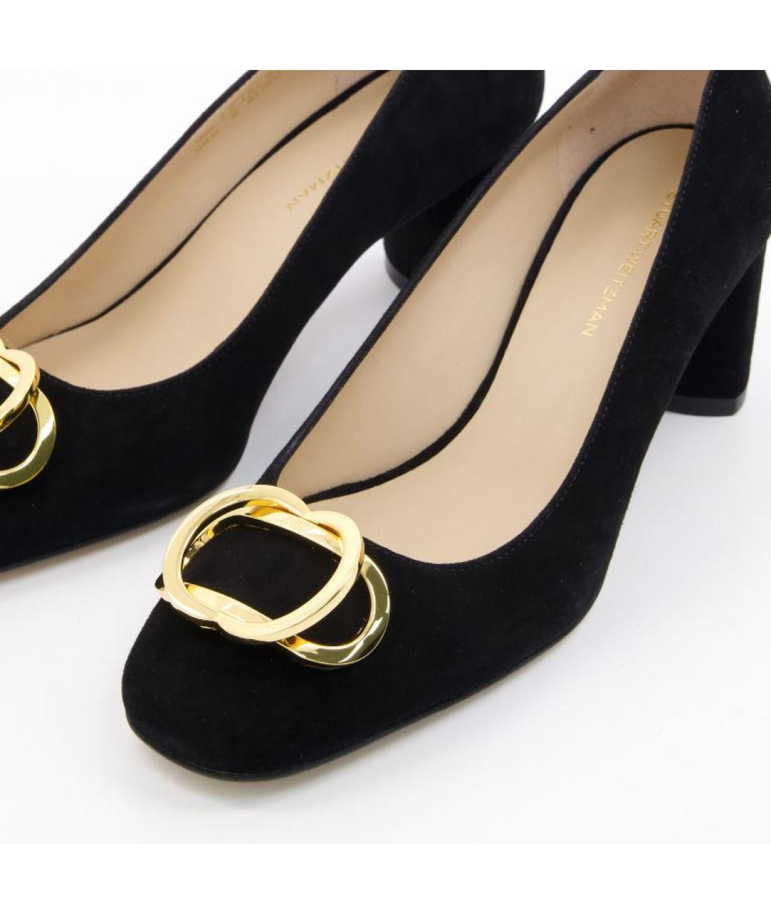 STUART WEITZMAN Черные замшевые туфли, фото 3