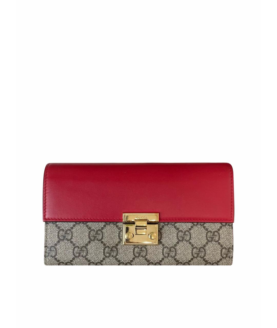 GUCCI Красная тканевая сумка через плечо, фото 1