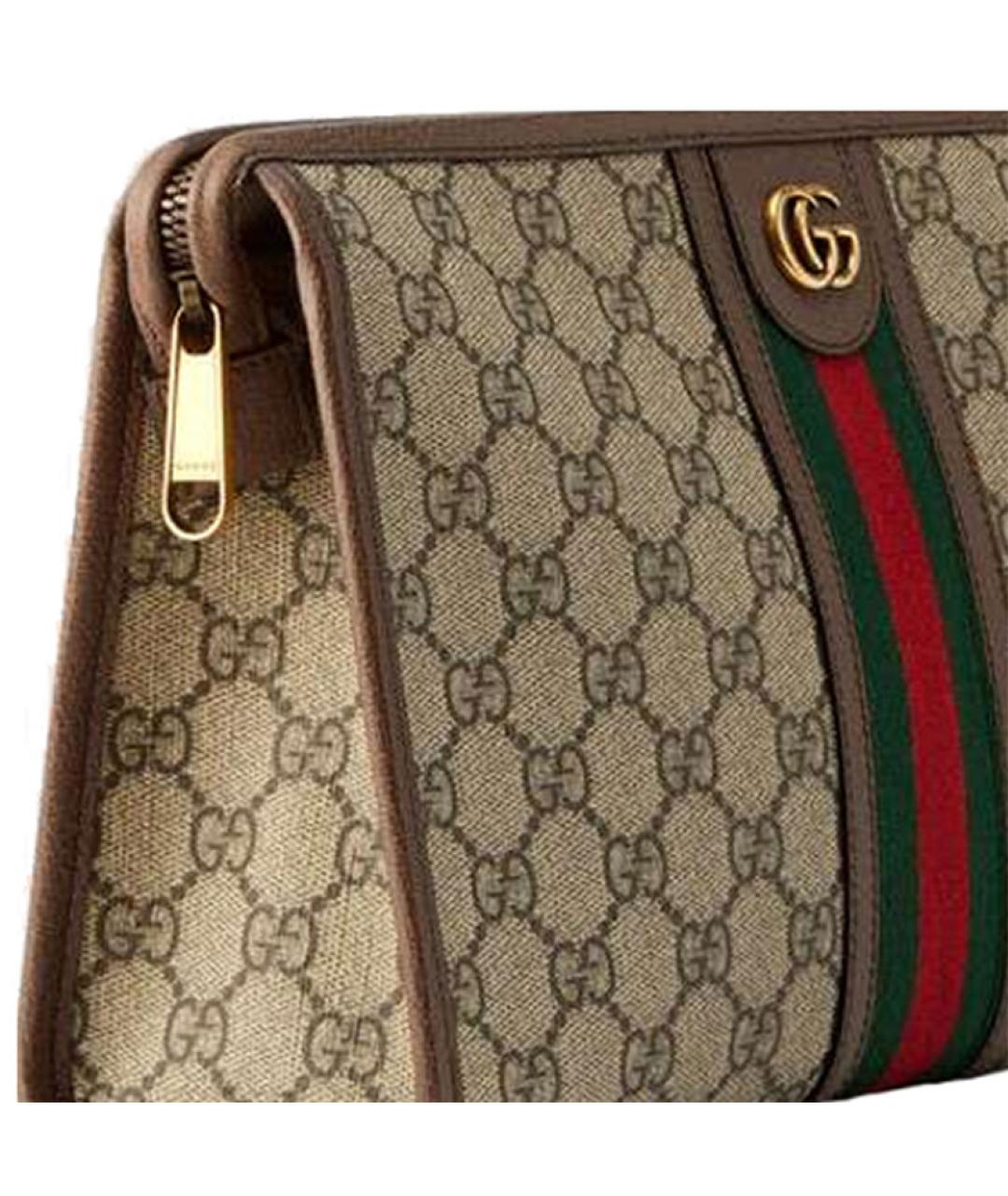 GUCCI Бежевая канва папка для документов, фото 5