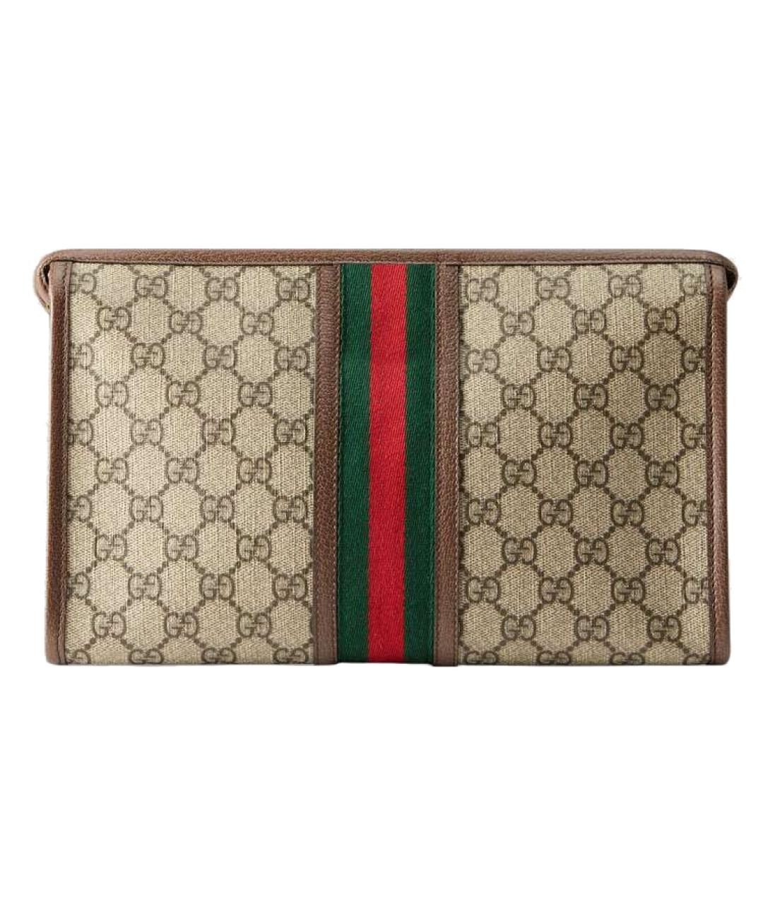 GUCCI Бежевая канва папка для документов, фото 2